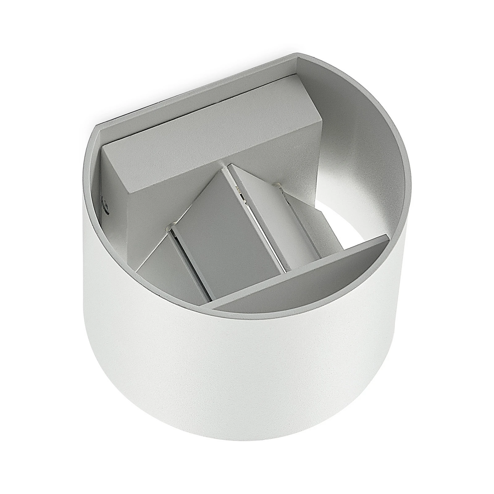 Wandlamp Arcchio Zuzana, rond, wit, stekker, G9, 13 cm