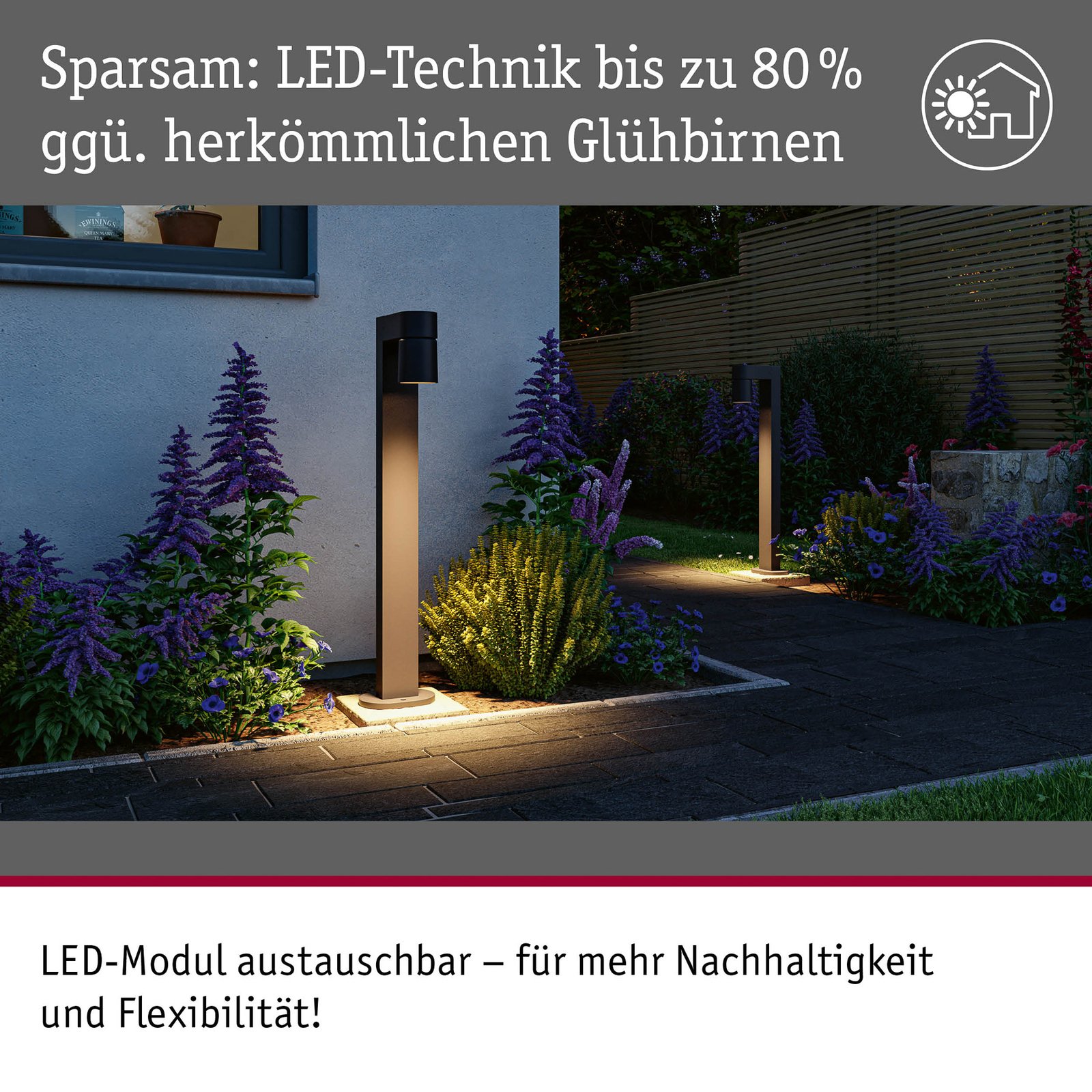 Paulmann LED tuinpadverlichting Kimu 1, antraciet, 3.000 K