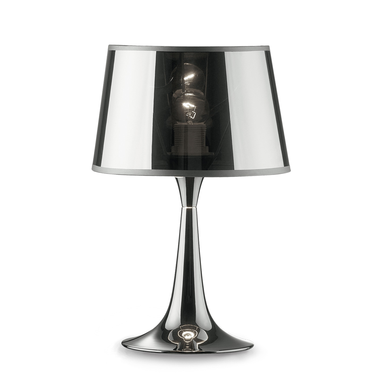Tischleuchte London Cromo chrom / transparent