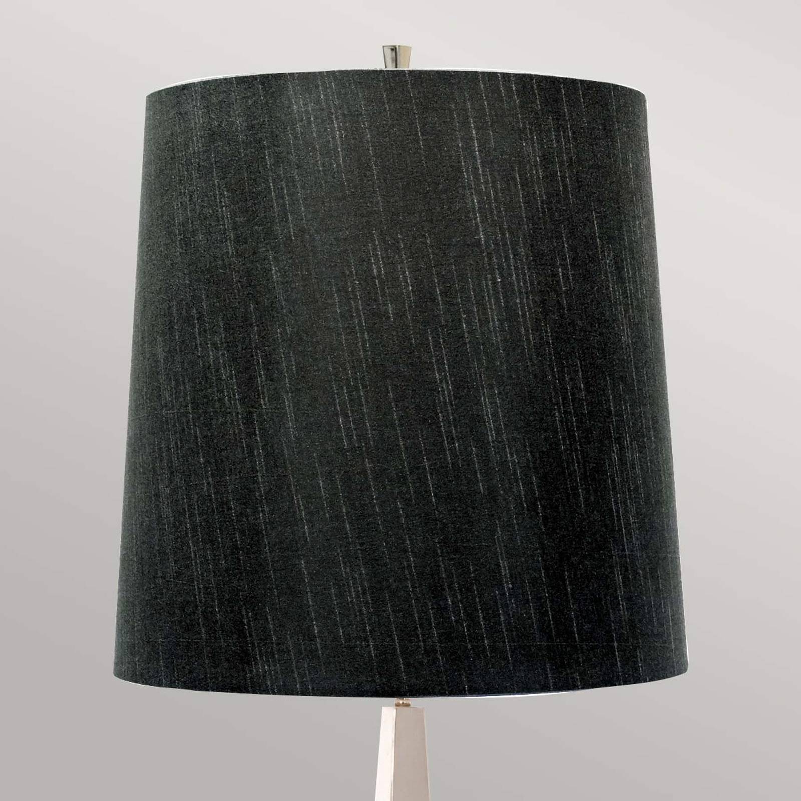 Ascent állólámpa, polírozott nikkel, fekete ernyővel
