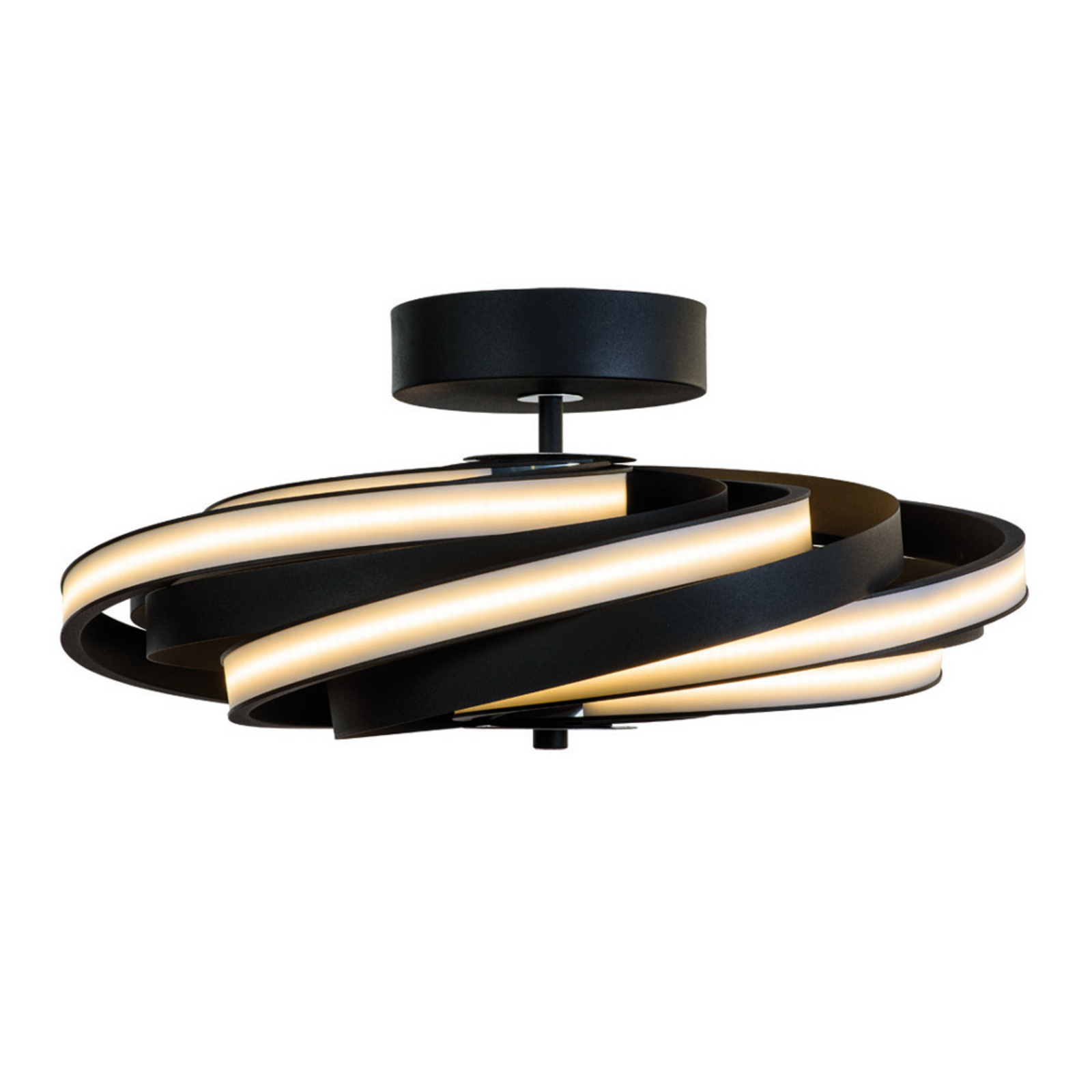 LED plafondlamp Zoya in mat zwart
