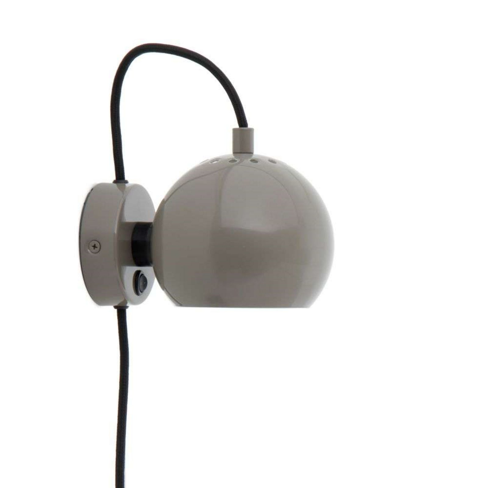 Ball Zidna lampa Glossy Warm Siva - Frandsen