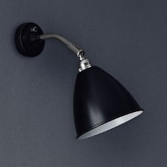 GUBI Bestlite BL7 lampa ścienna chromowa/czarna