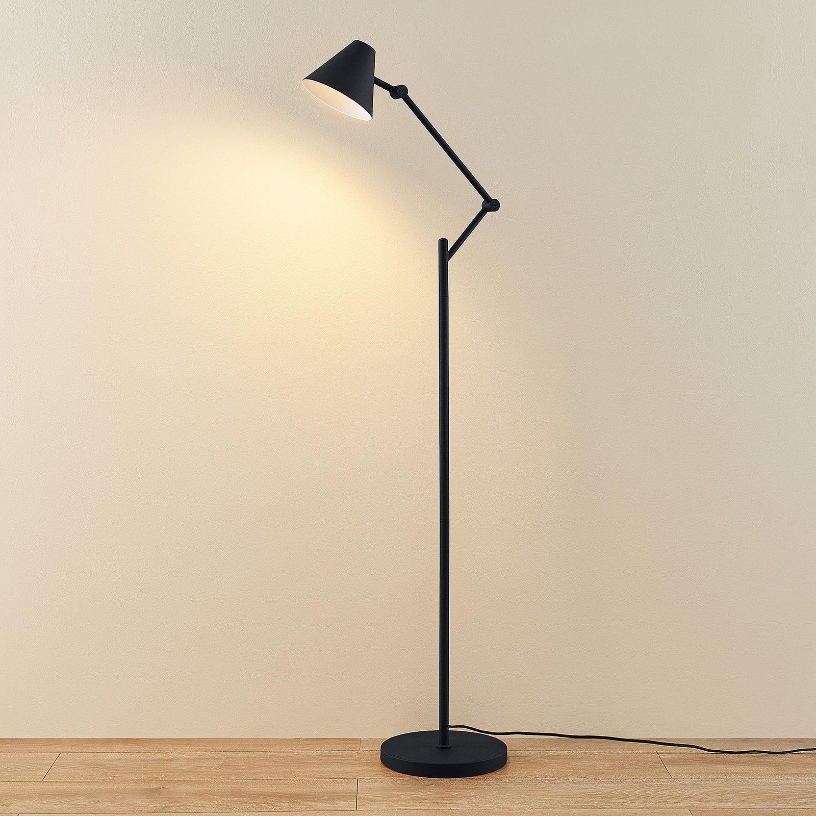 Phina Floor Lamp Black - Lucande