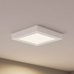 Stropní svítidlo Prios LED Alette, bílé, 22,7 cm, 24 W, stmívatelné