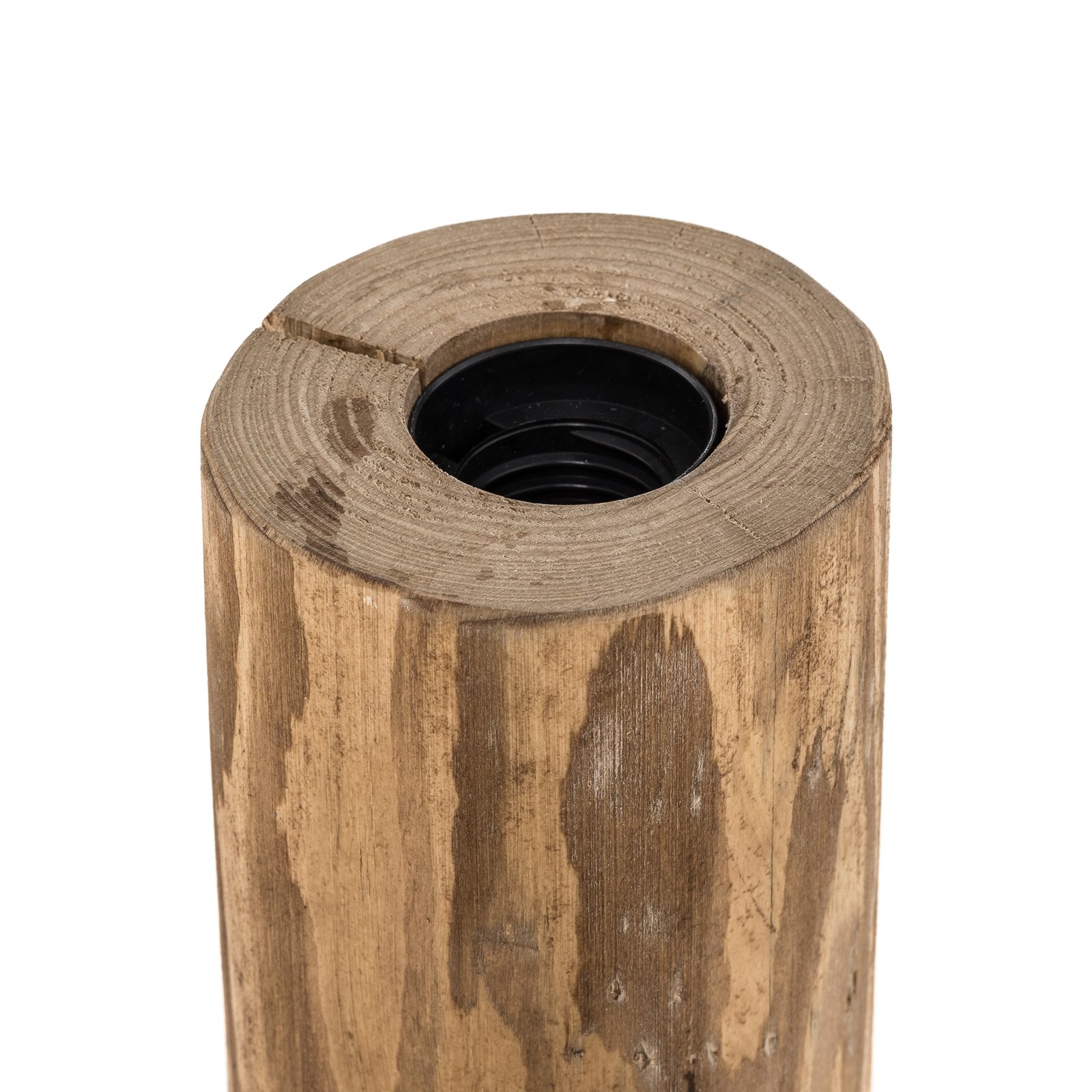 Lampa stołowa Trabo, drewno sosny bejcowane, 15cm