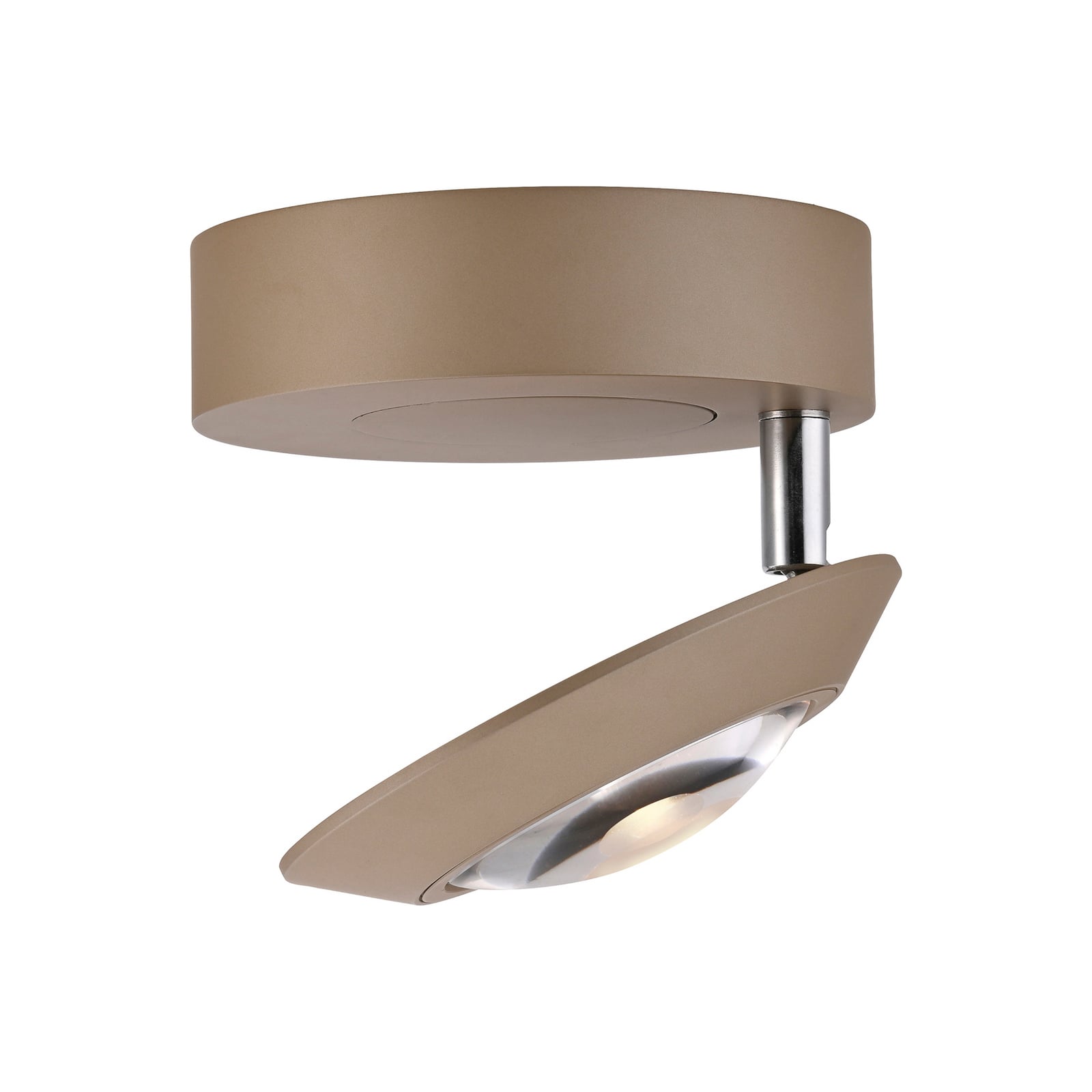 Oculis LED-Deckenlampe bronzefarben, Ø15cm Eisen/Glas - PURE