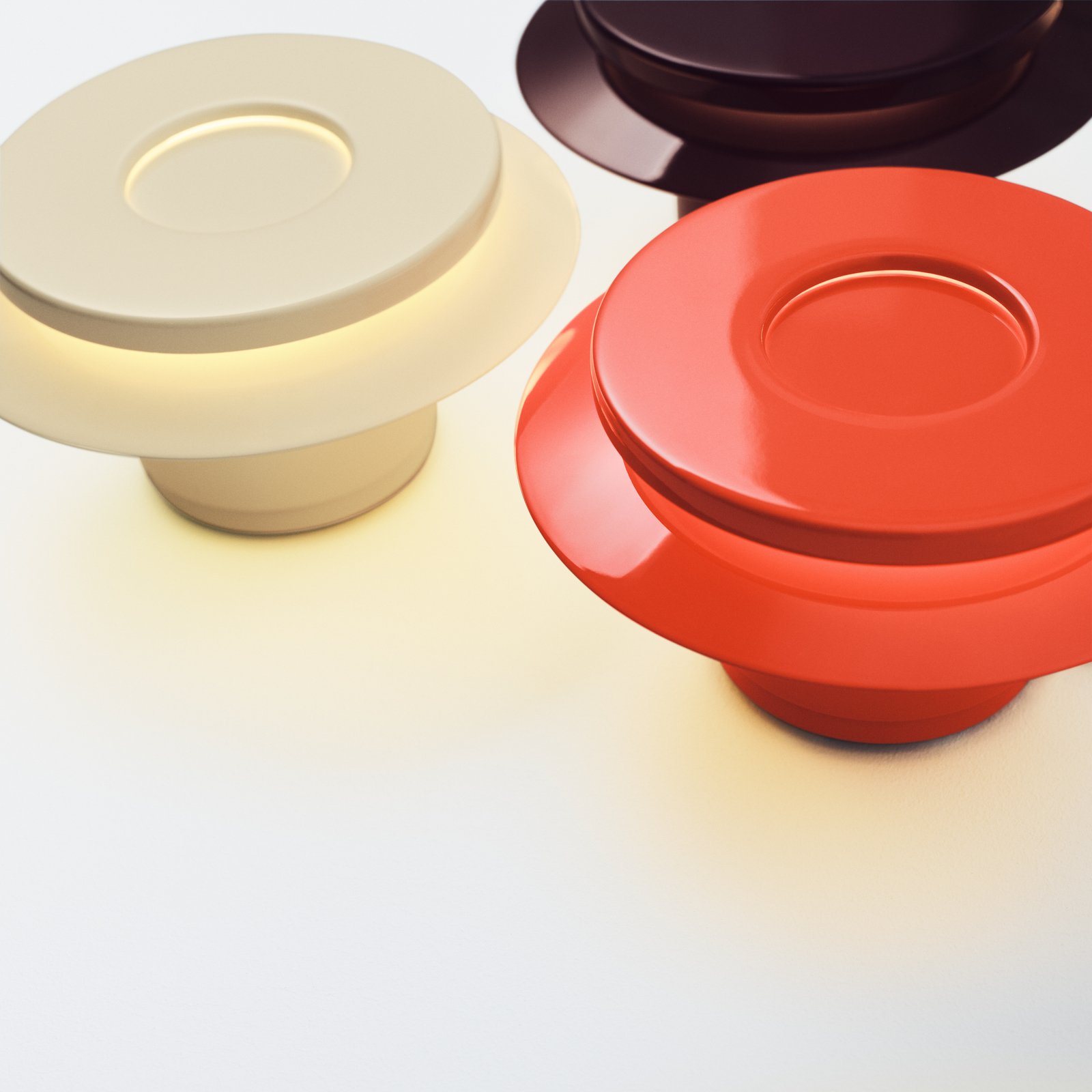 Lille 18 Wandleuchte, orange, Aluminium, Ø 18 cm - Pholc Lille 18 Wandleuchte, orange, Aluminium, Ø 18 cm - Pholc