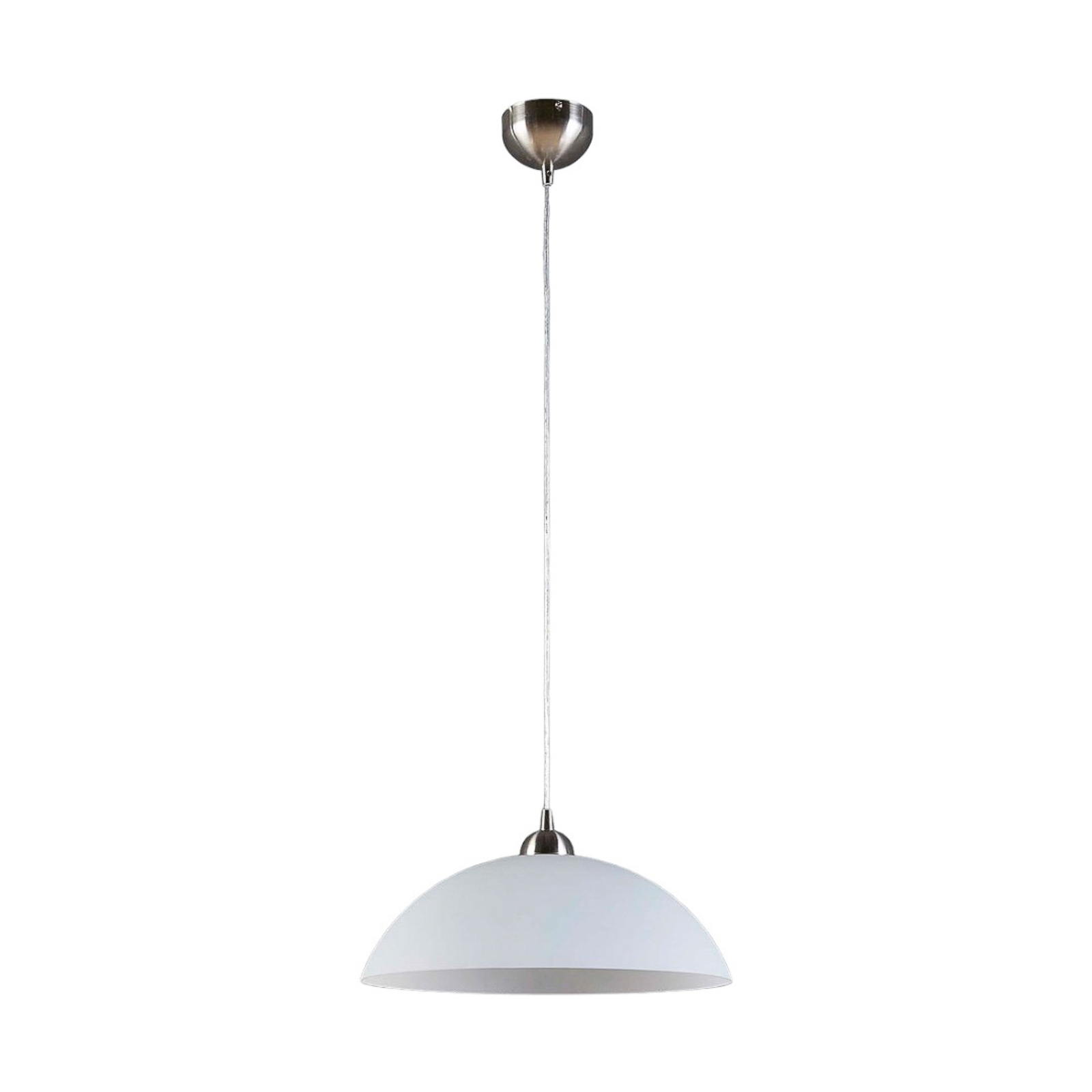 Round glass hanging light Valeria for the kitchen