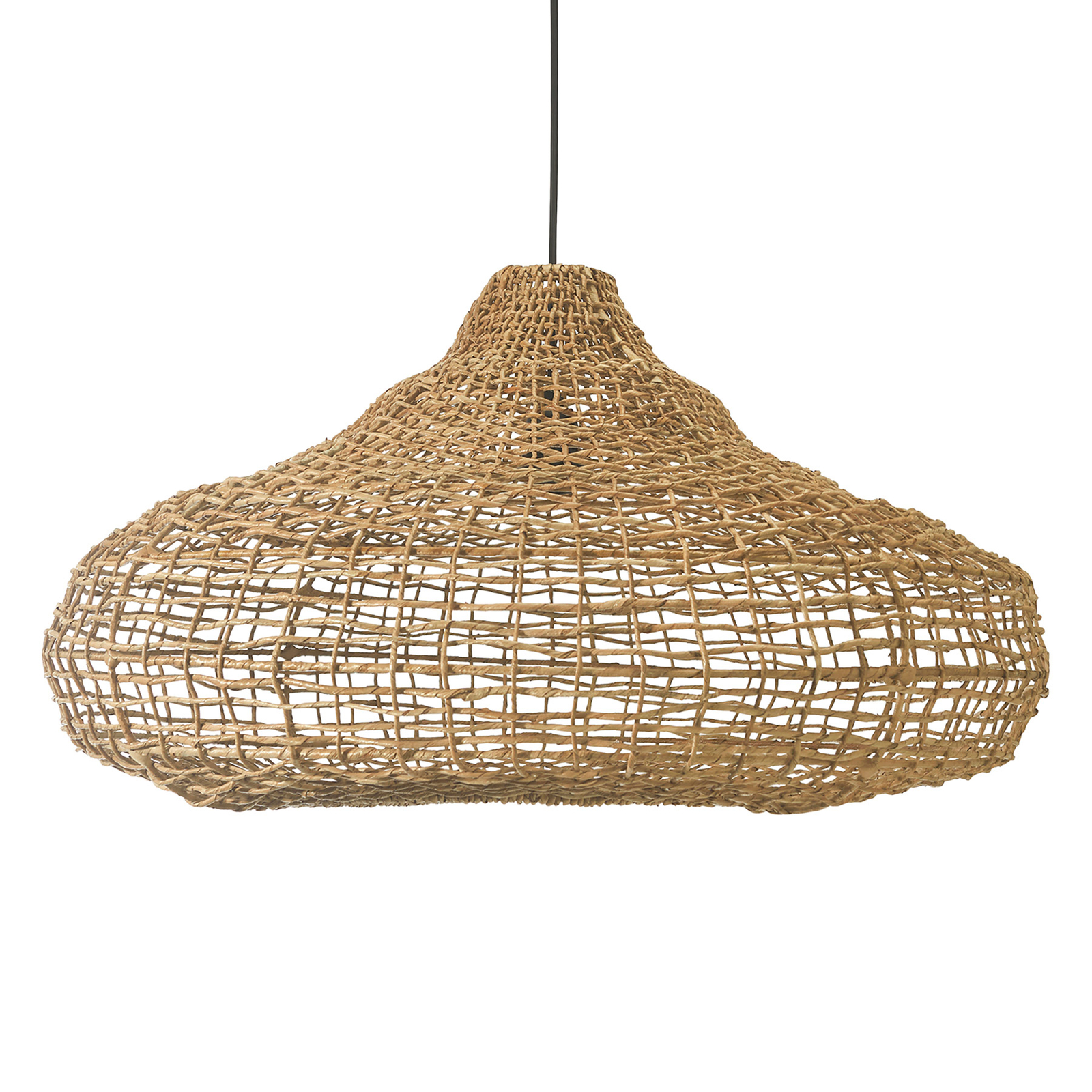 PR Home Mira hengelampe av naturmateriale, Ø 70 cm