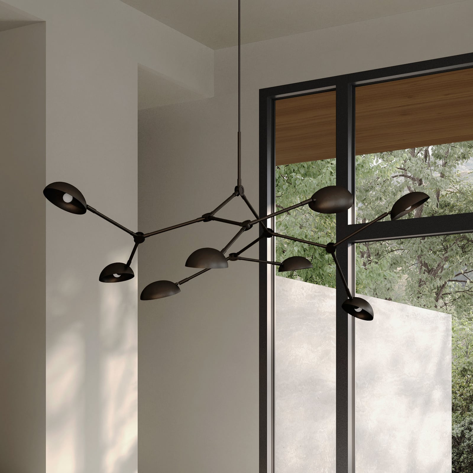 Drop kroonluchter brons 73 cm 8-lamps E14 - 101 Copenhagen Drop kroonluchter brons 73 cm 8-lamps E14 - 101 Copenhagen