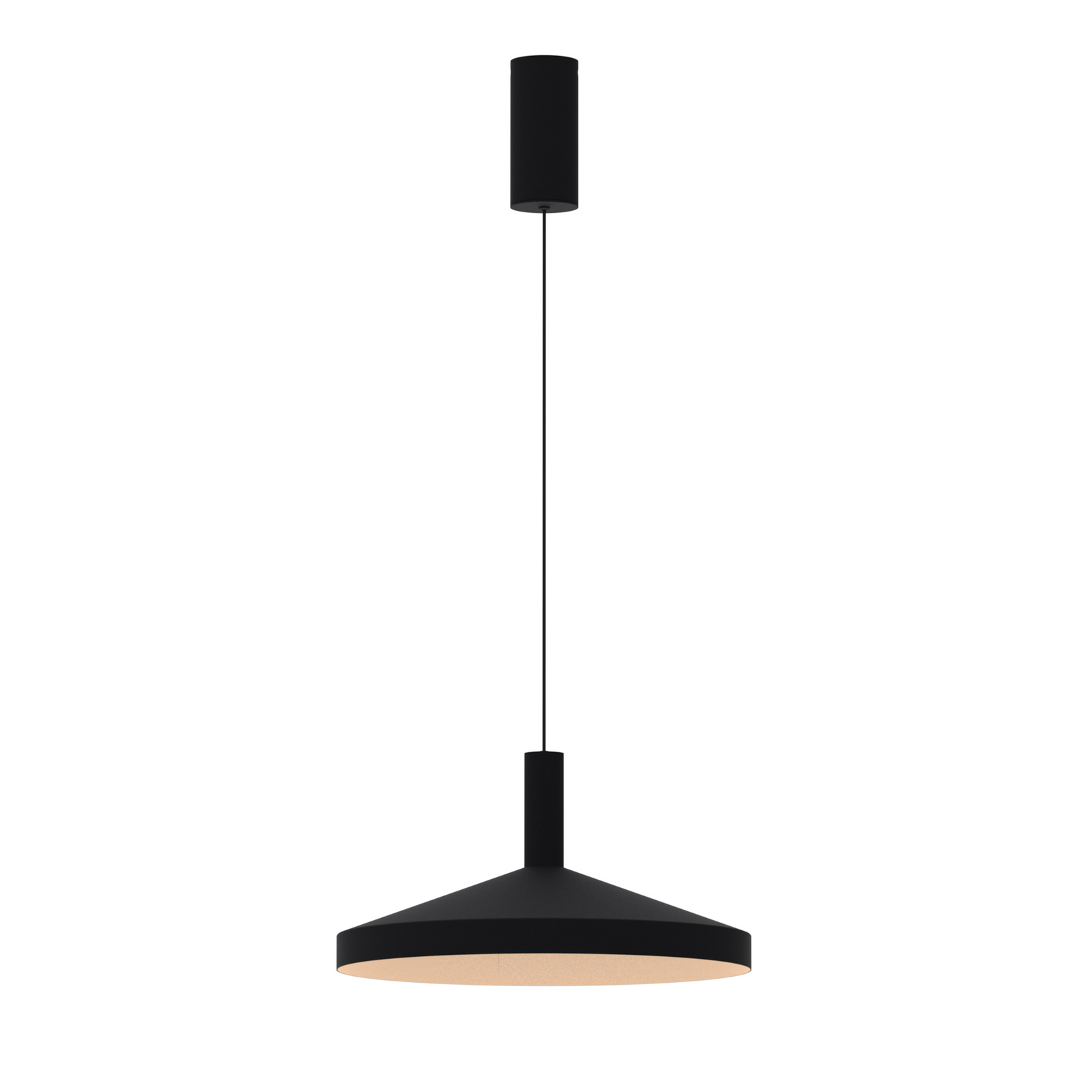 Suspension LED LORA III, noire, Ø 36 cm, à intensité variable, CCT 40°