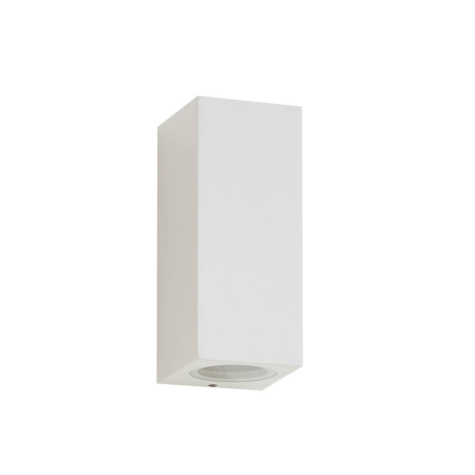 Lucande Außenwandleuchte Xava, up/down, weiß, 2-flg., GU10