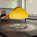 Burano table lamp, yellow, height 25 cm, glass/metal, E27