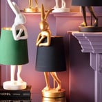 KARE Animal Rabbit table lamp, gold/black, height 50 cm