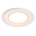 LED plafond inbouwlamp Clyde, wamweiß, Ø 15 cm