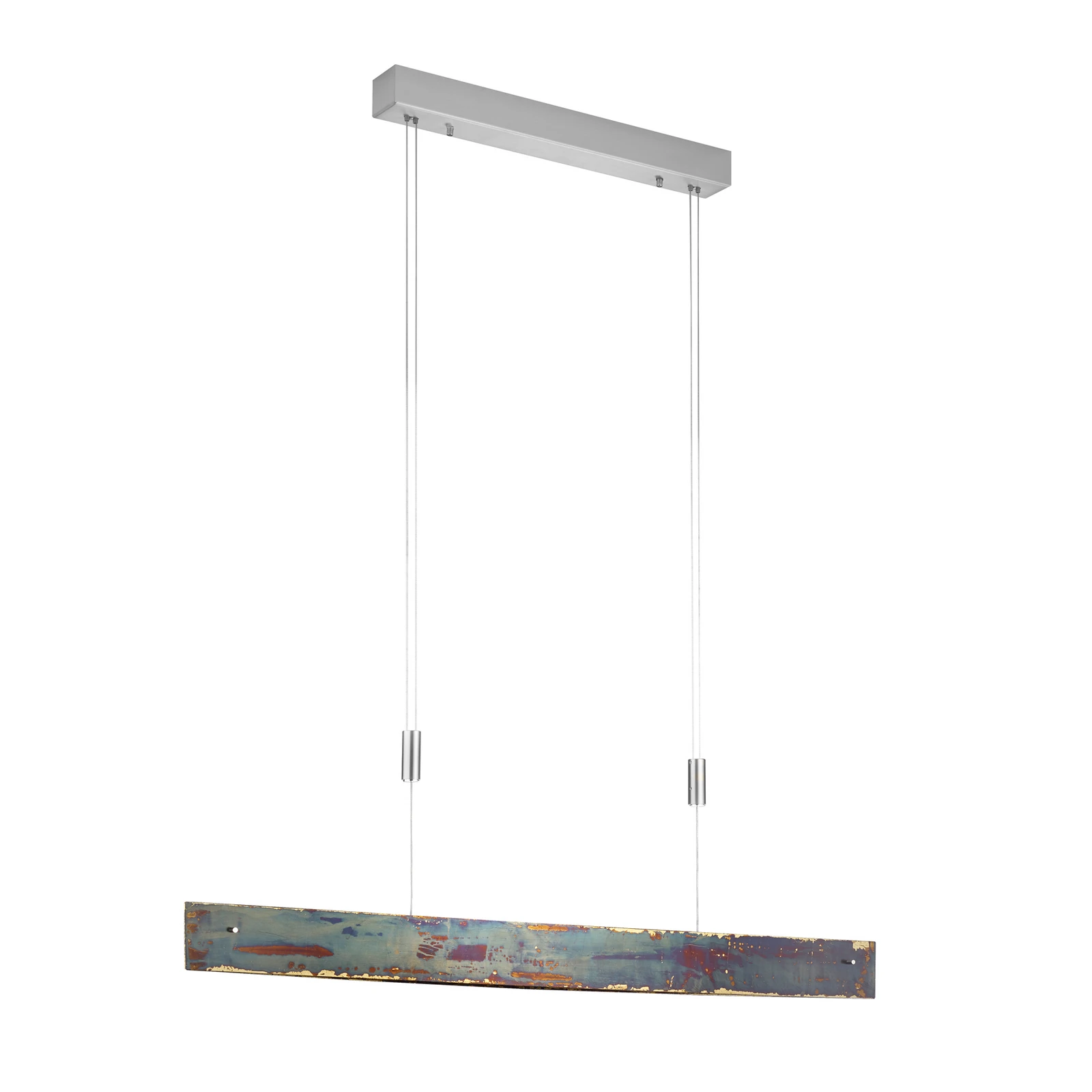 Quitani LED hanglamp Malu, goud geoxideerd, lengte 100 cm