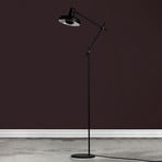 GRUPA Arigato floor lamp with three-piece arm