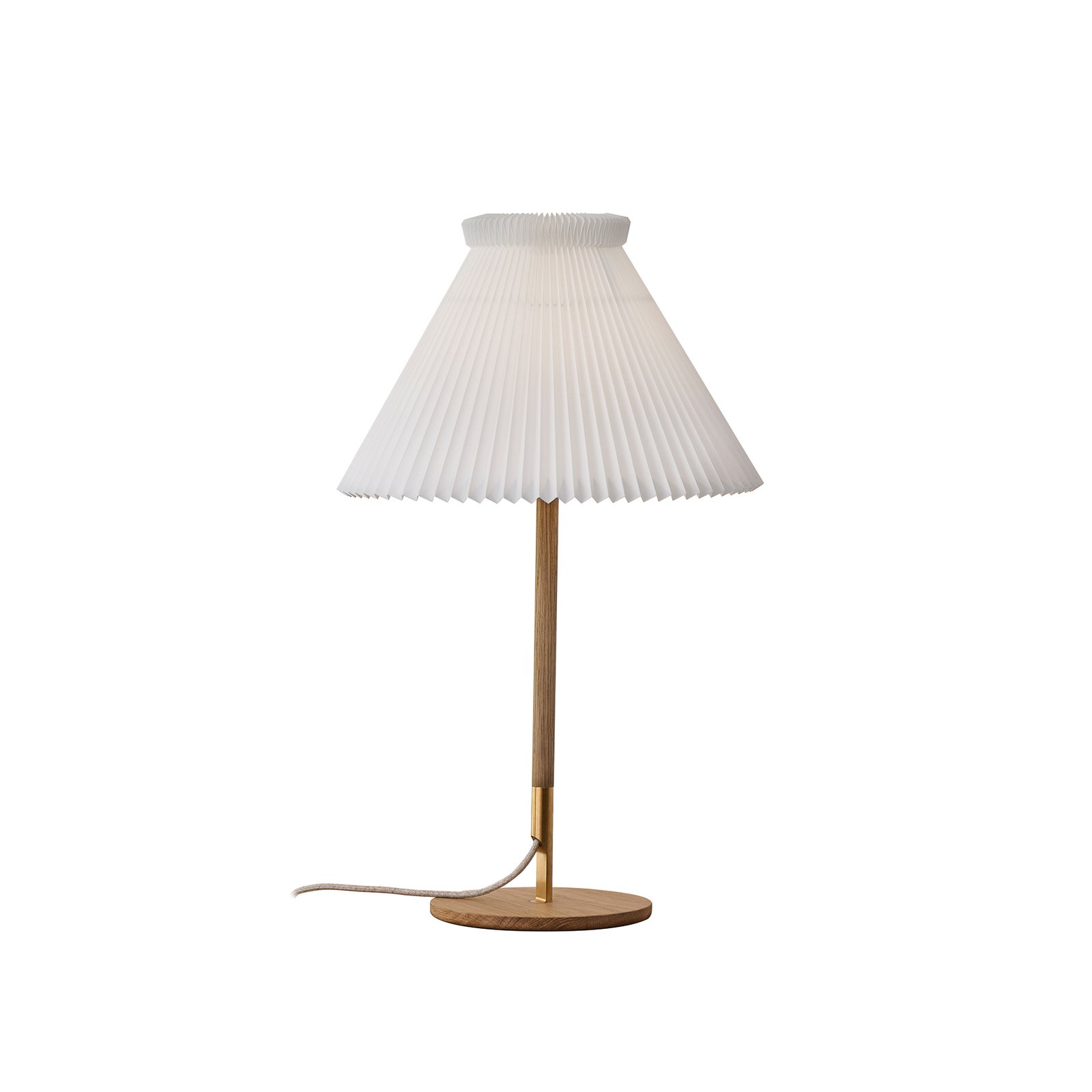 LE KLINT LK80 asztali lámpa, világos tölgyfa, lehajtható ernyővel
