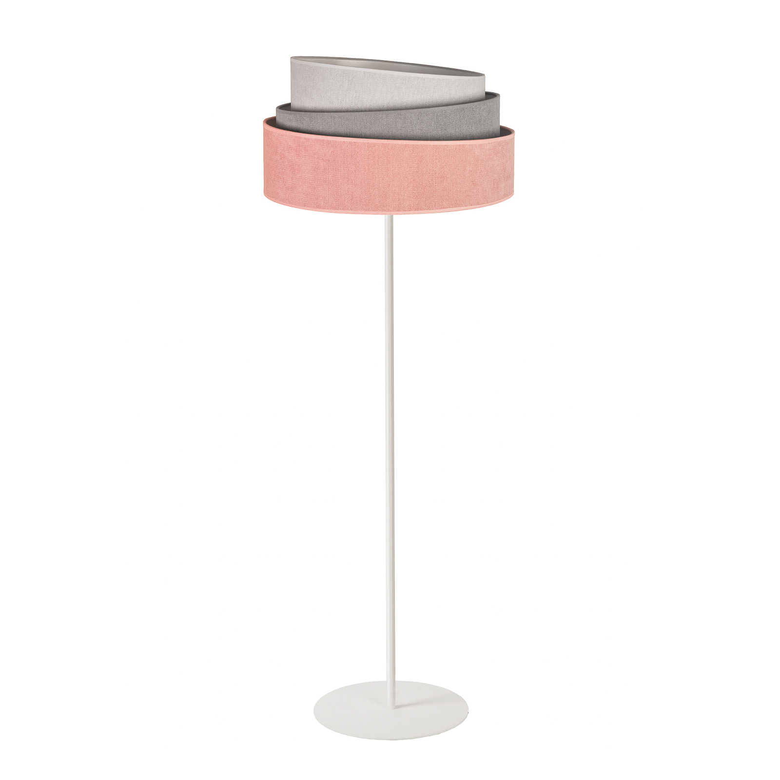 Lámpara de pie Pastell Trio pink/gris/gris claro