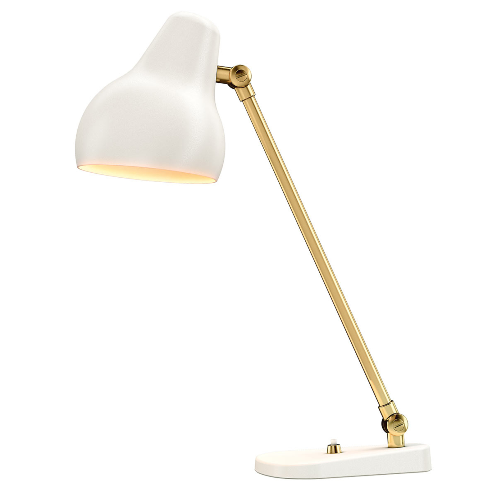 Louis Poulsen VL38, lampa stołowa LED, biała