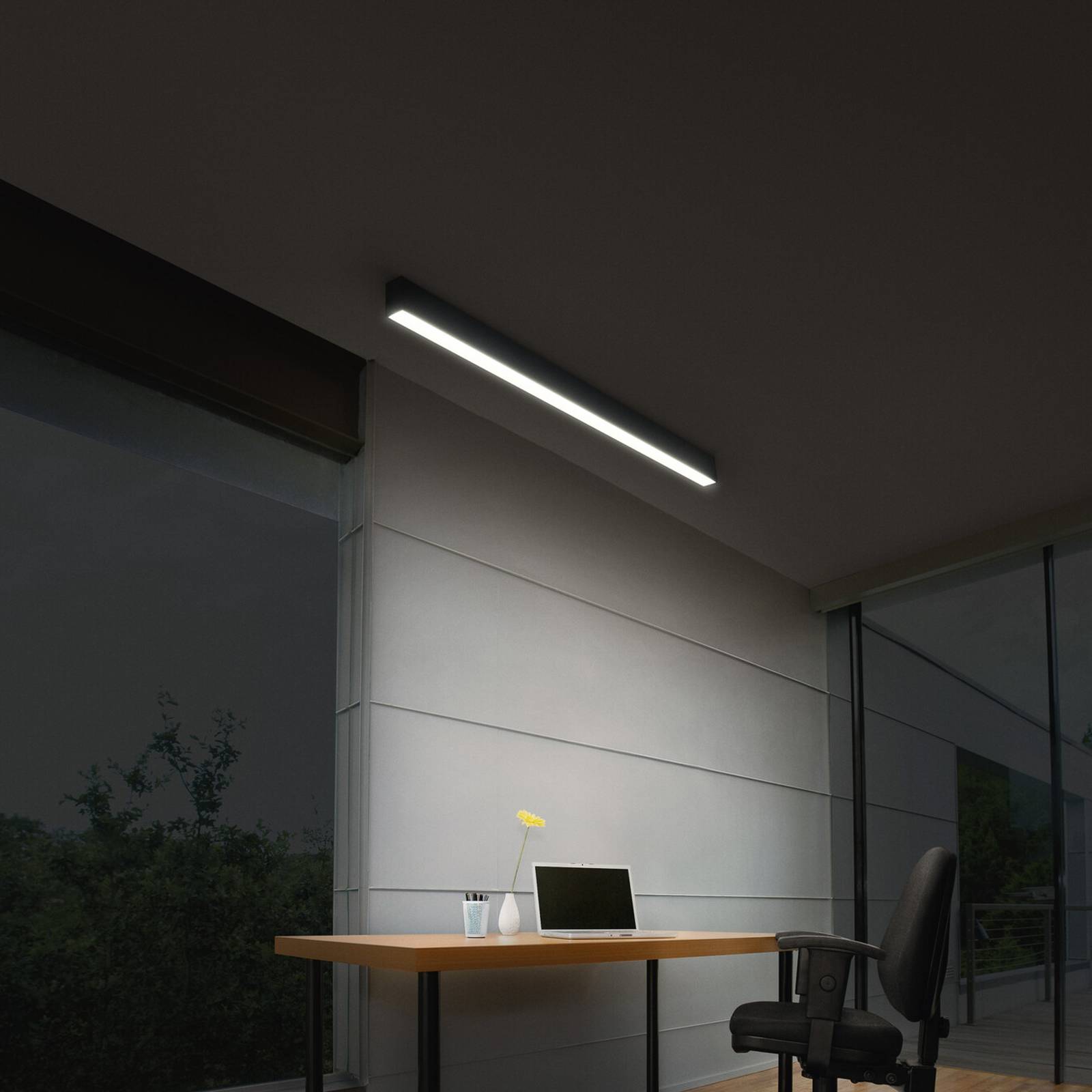 OSRAM LED-Deckenlampe Office line Cuboid schwarz 4000 K DIM günstig online kaufen