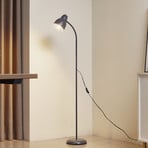 Vloerlamp Lindby Tebbi, blauw, metaal, hoogte 150 cm