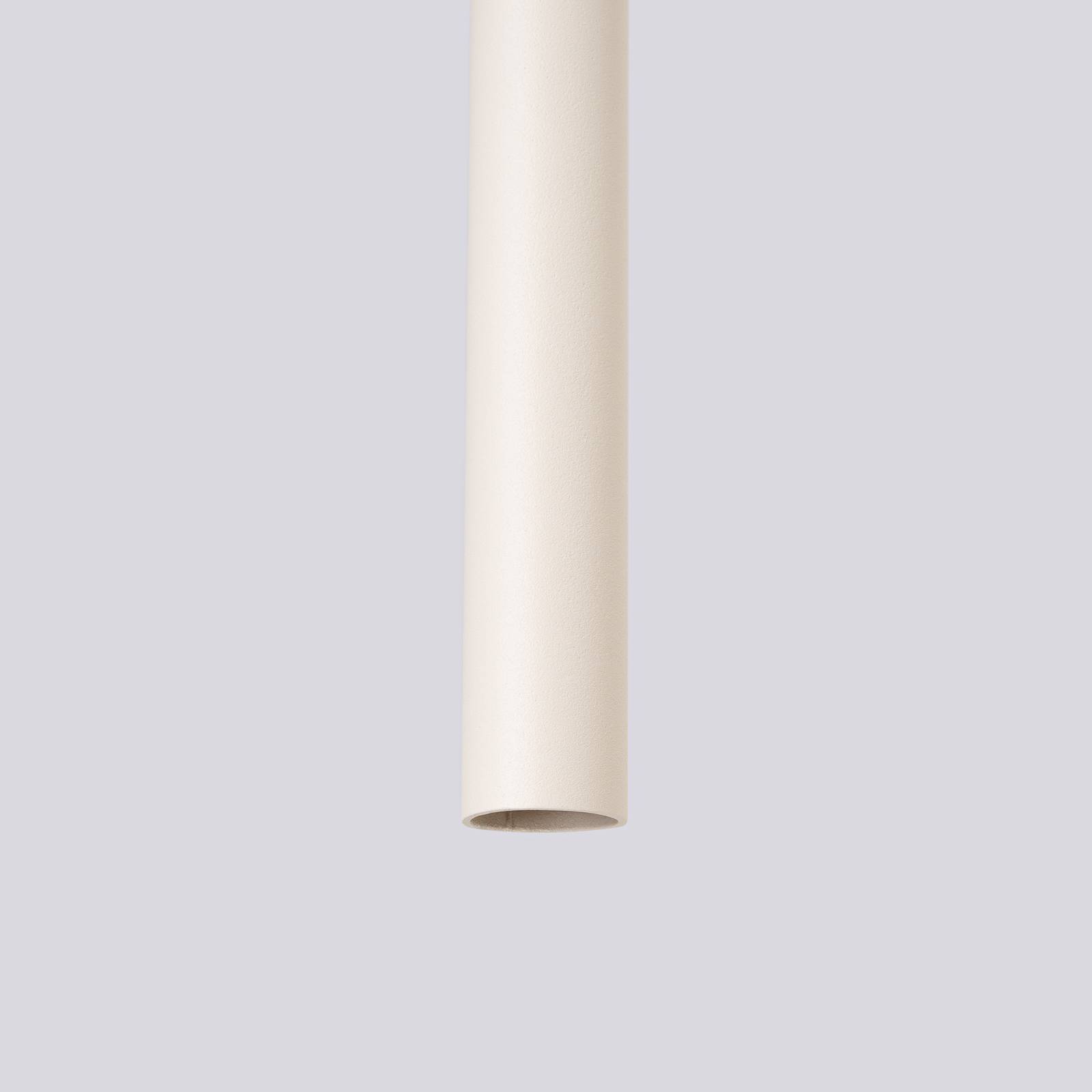 Lampa wisząca Pastelo, beżowa, Ø 19 cm, stal
