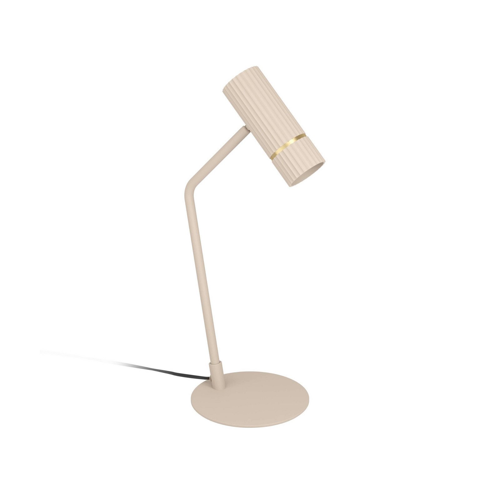 Lampă de masă cu LED Caminia înălțime 485 cm culoare nisip oțel