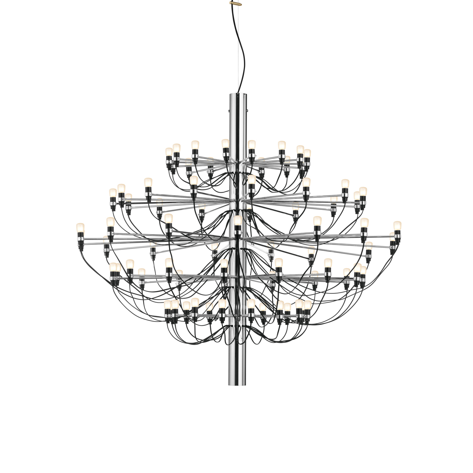 FLOS 2097/75 LED lustr, mražená, chrom
