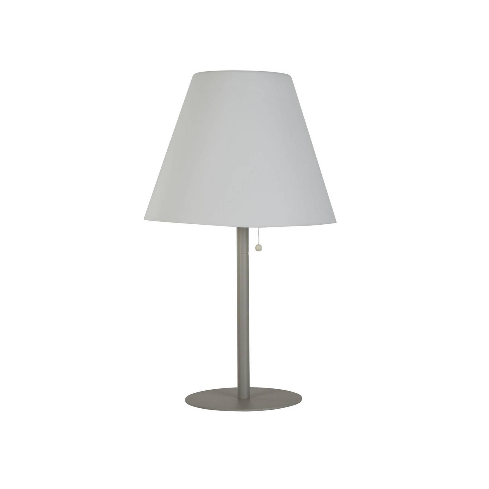 LED-Solar-Tischleuchte Venice I, IP44, weiß/silber