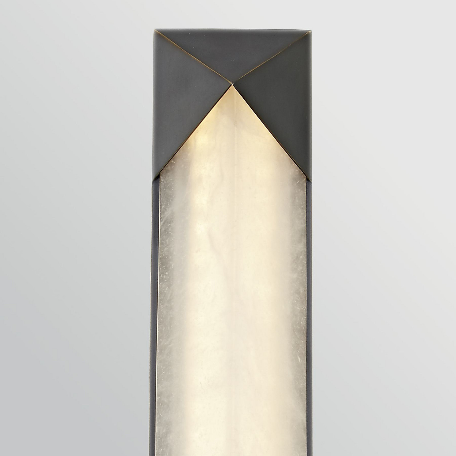 Quintiesse Aplică LED CAESAR bronz înălțime 64 cm metal/alabastru - Camera de zi / sufragerie - Modern - bronz marmorat crem