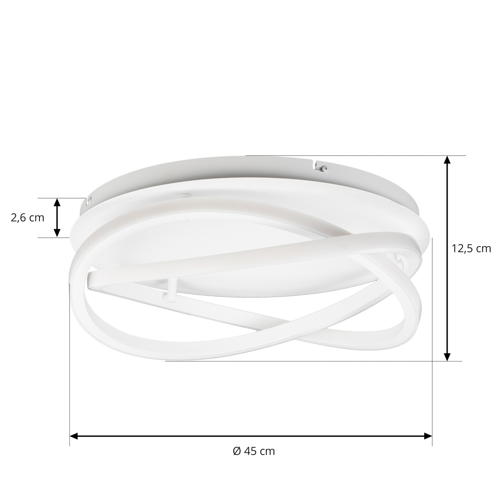 Aldric LED Taklampe Ø45 Hvit - Lucande