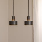 Hängeleuchte Rif 2, olivgrün, 2-flammig, linear, Stahl