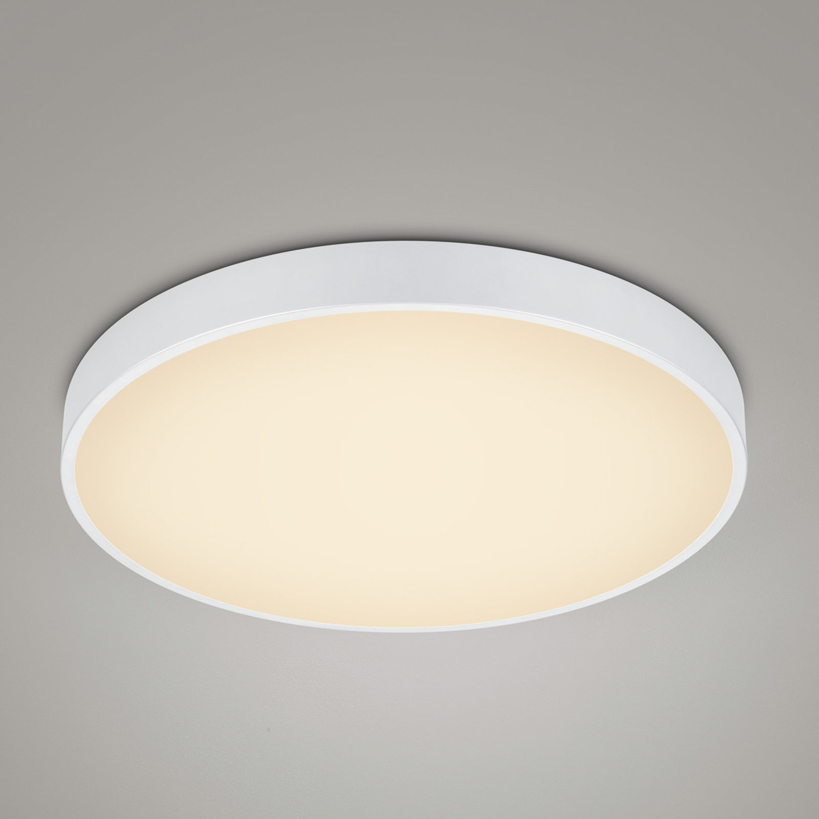 LED plafondlamp Waco, CCT, Ø 49,5 cm, mat wit