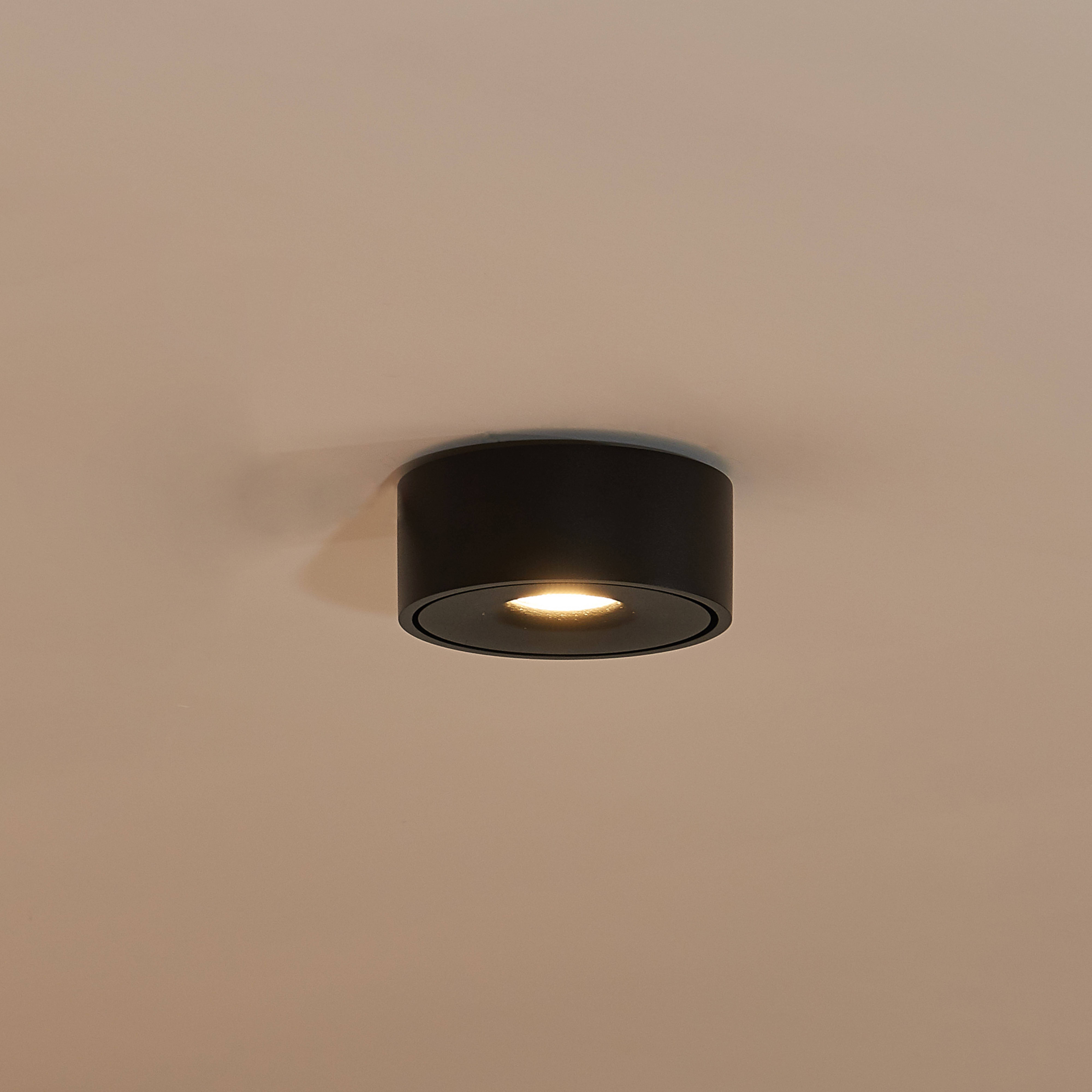 Arcchio Rotari plafonnier LED, noir