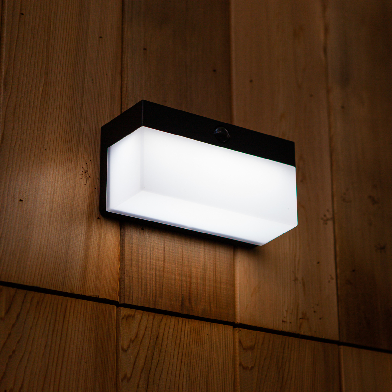 Fran LED solar outdoor wall light, CCT