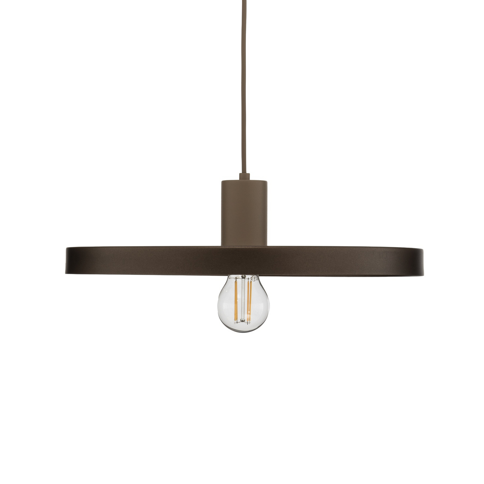 Pendelleuchte Sila, braun/sand, Metall, Ø 45 cm, E27 Pendelleuchte Sila, braun/sand, Metall, Ø 45 cm, E27