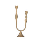Svietnik Vesc z mosadze, 2-pl., 30 cm, kov – Bloomingville