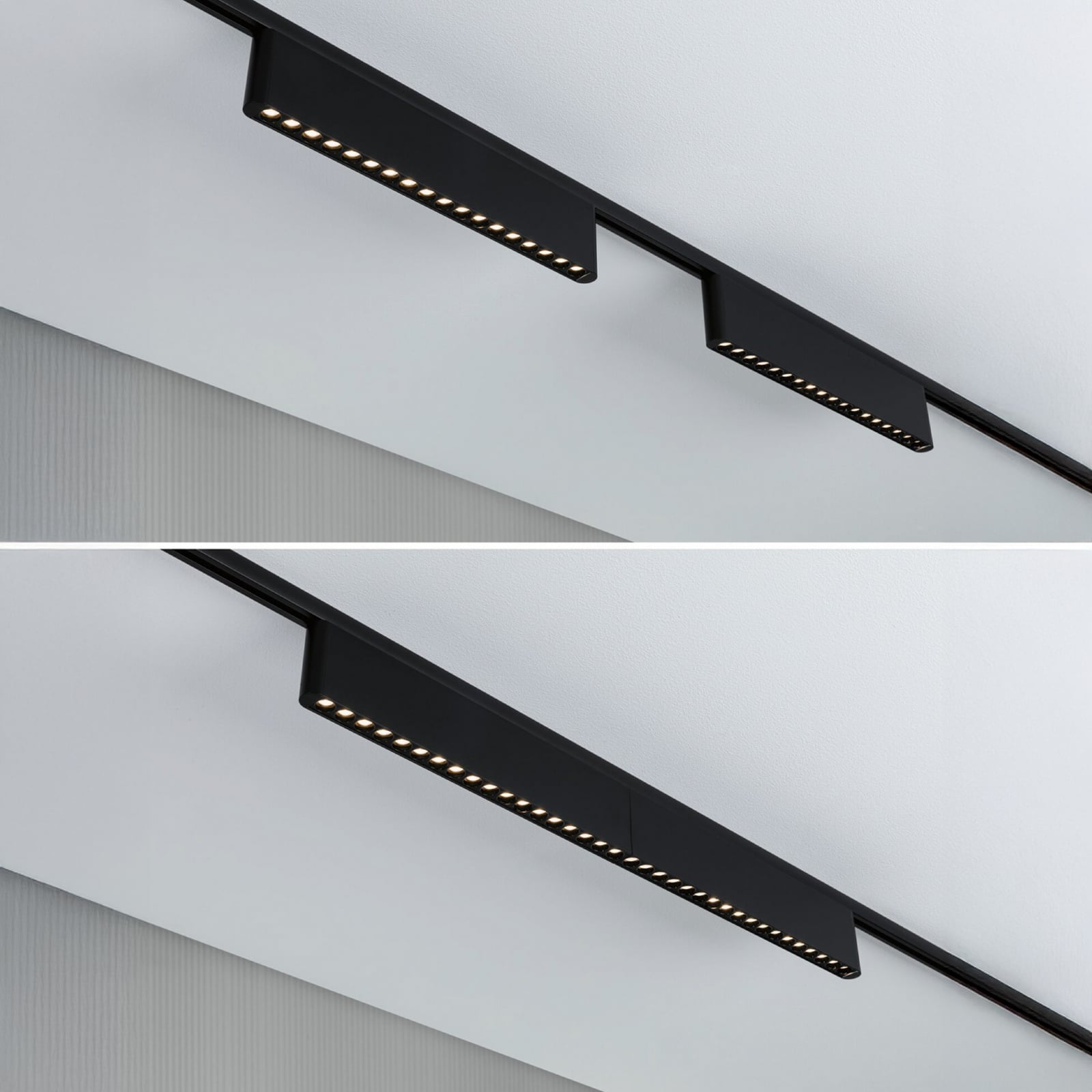 Paulmann URail LED-železniška svetilka Zelos, črna, 3.000 K, 37 cm