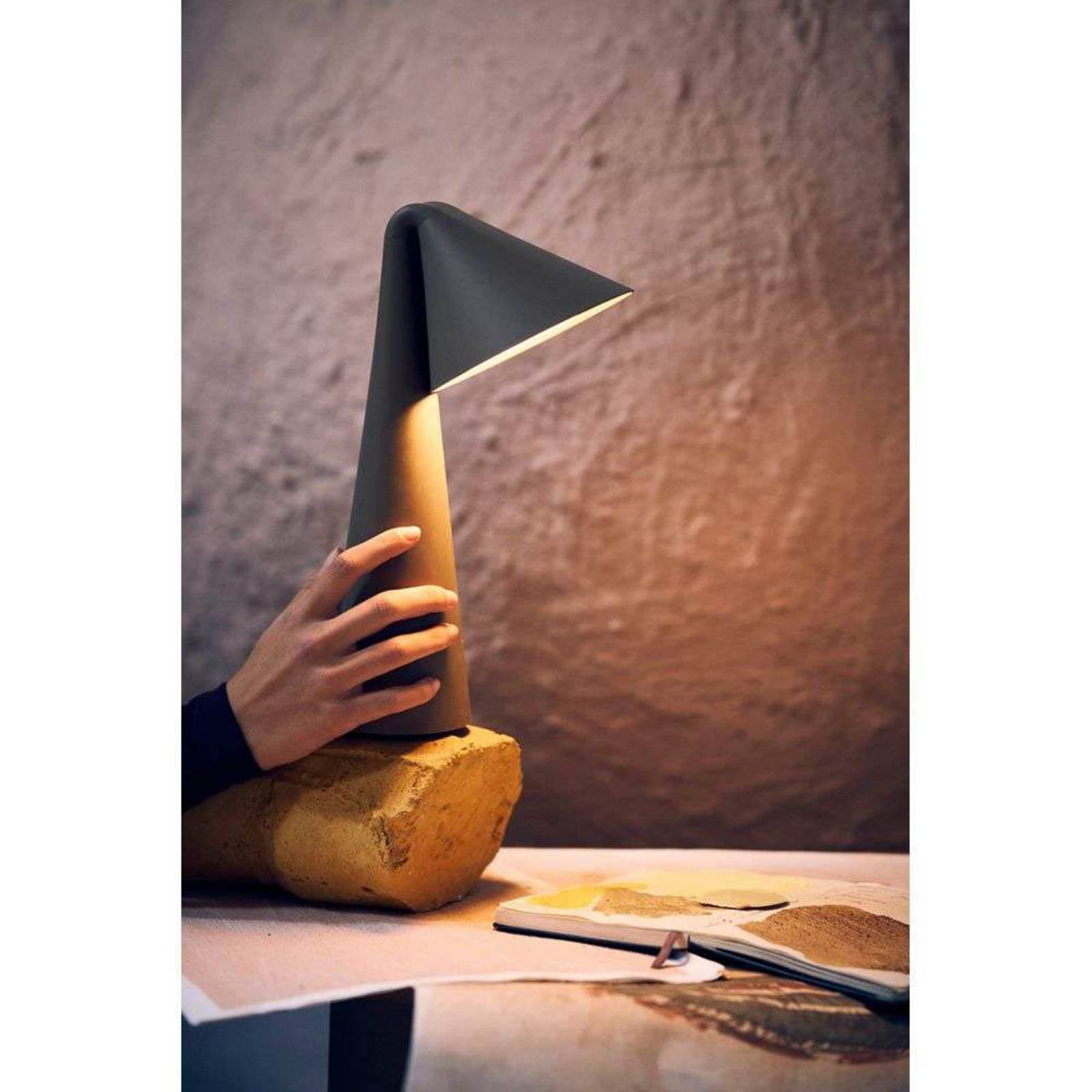  Frandsen Frandsen Led Rechargeable Table Lamp Ami, Green, 32 Cm, Dimmable 