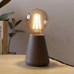 Asby bordslampa, mörkt trä, höjd 10 cm, trä