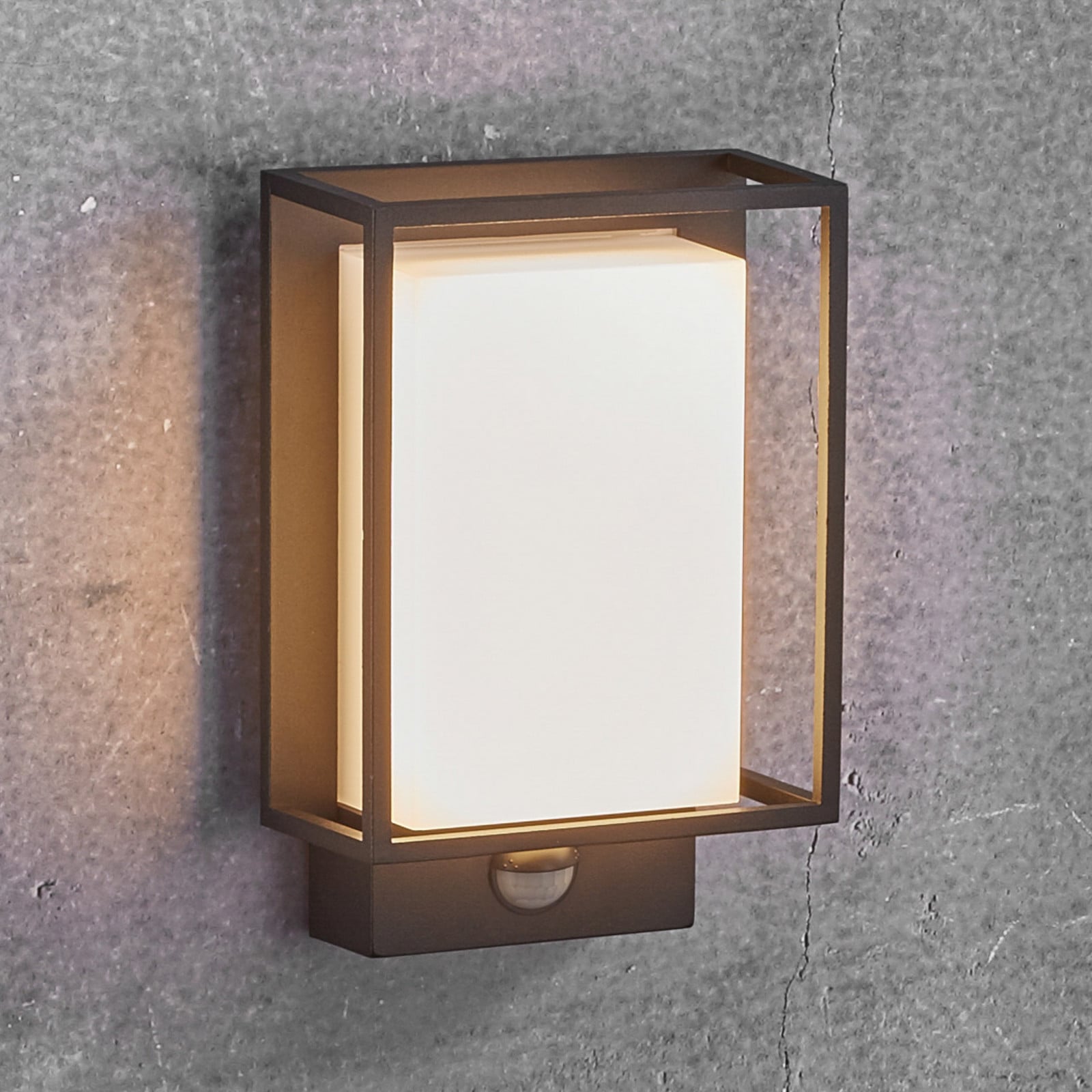 Nestor V&auml;gglampa w/Sensor Black Nordlux - Modern - Metall - Vinklad