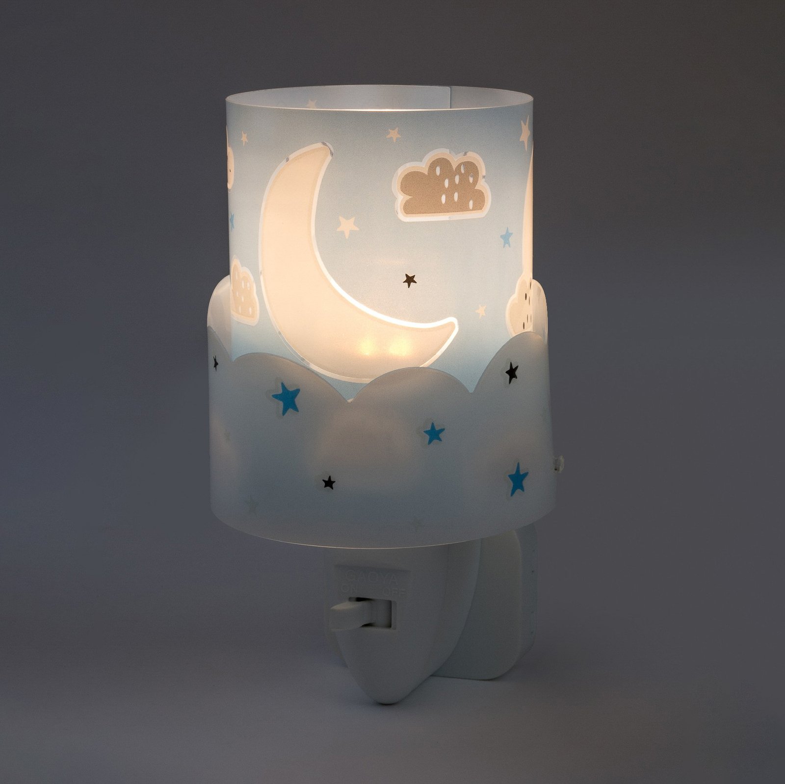 Moon children’s LED night light, blue