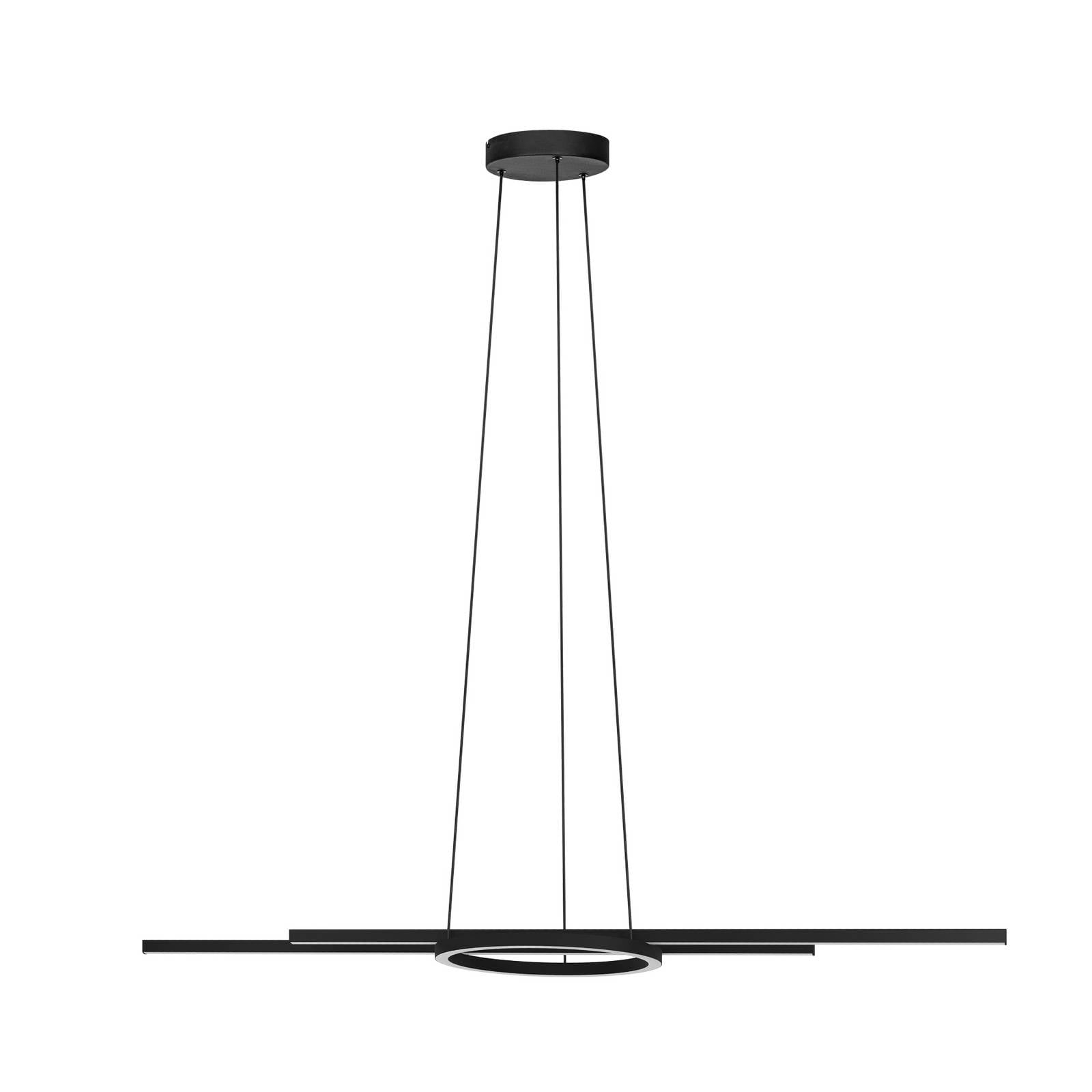 LED-Hängeleuchte Zillerio-Z schwarz ZigBee CCT dim