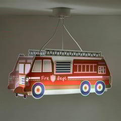 Dalber Fire Truck colgante, camión bomberos, rojo