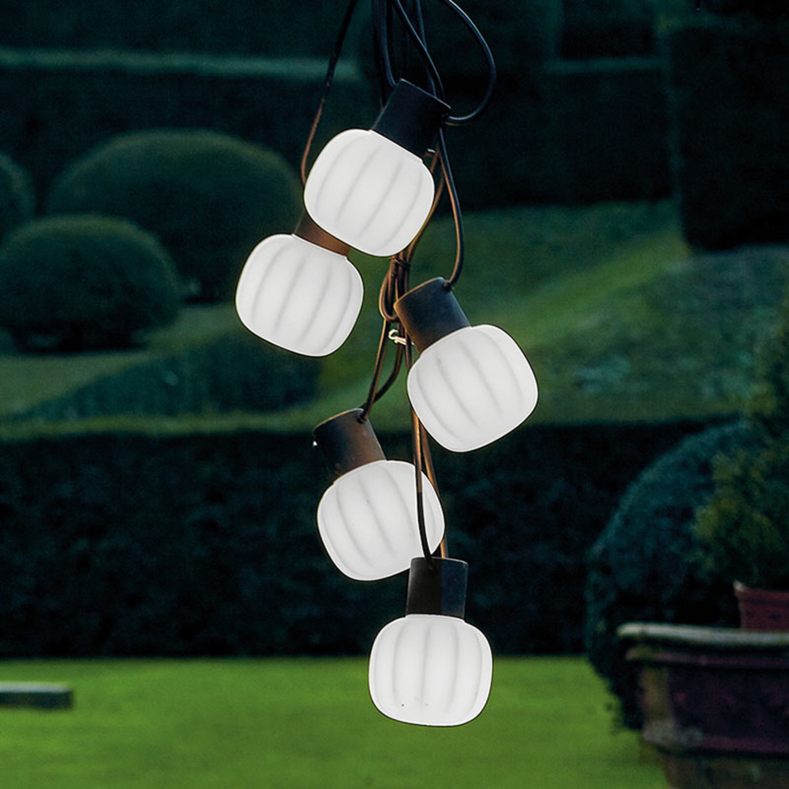 Martinelli Luce Kiki outdoor string lights 5-bulb