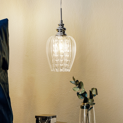 1-belyst glass-pendellys Blues