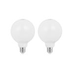 LED lempa E27 8W 2700K G95 Globe dimmable opal 2vnt