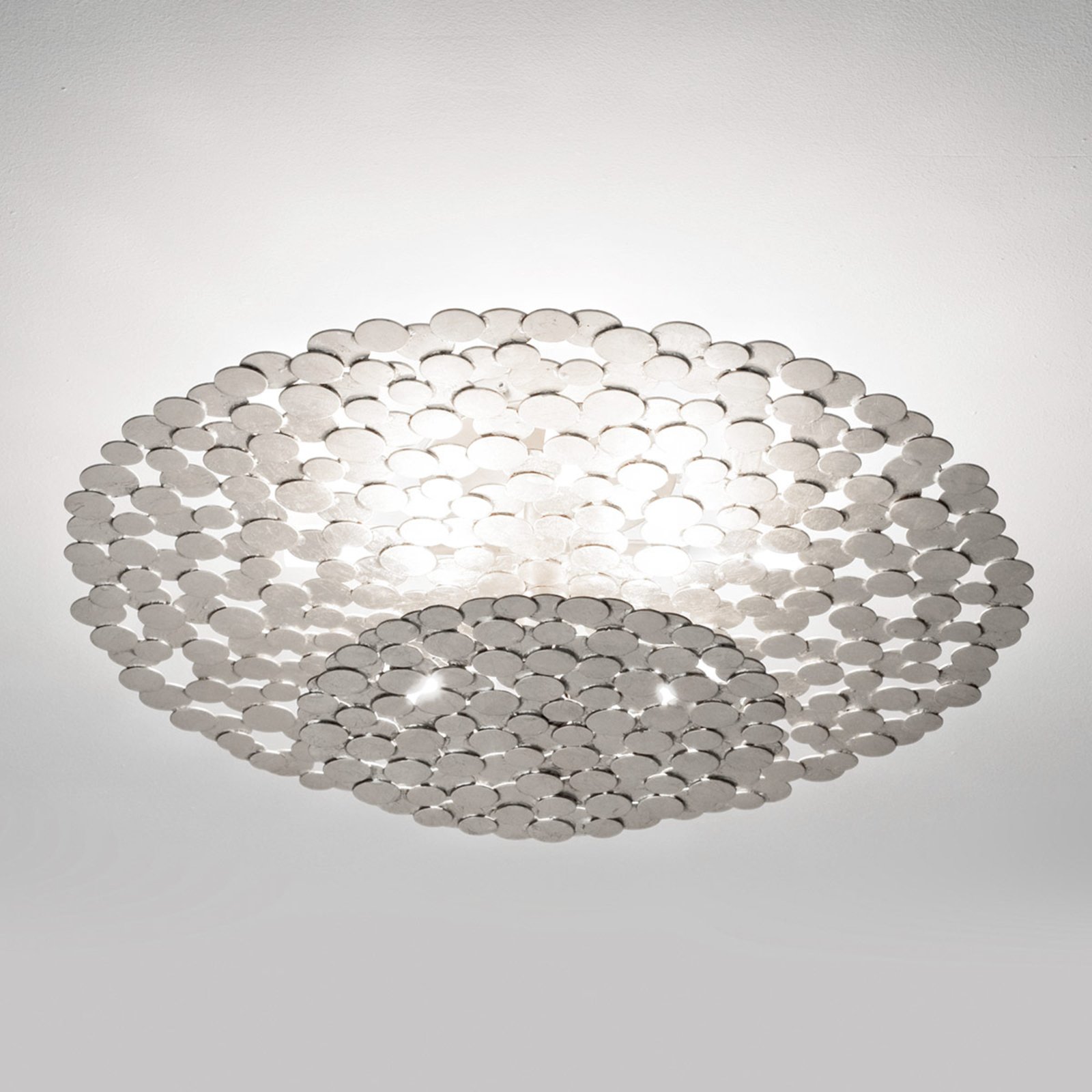 Terzani Tresor designer-taklampe 60 cm i sølv